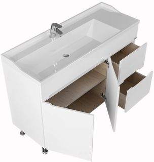 Тумба под раковину СанТа Лондон 224031 120см белый